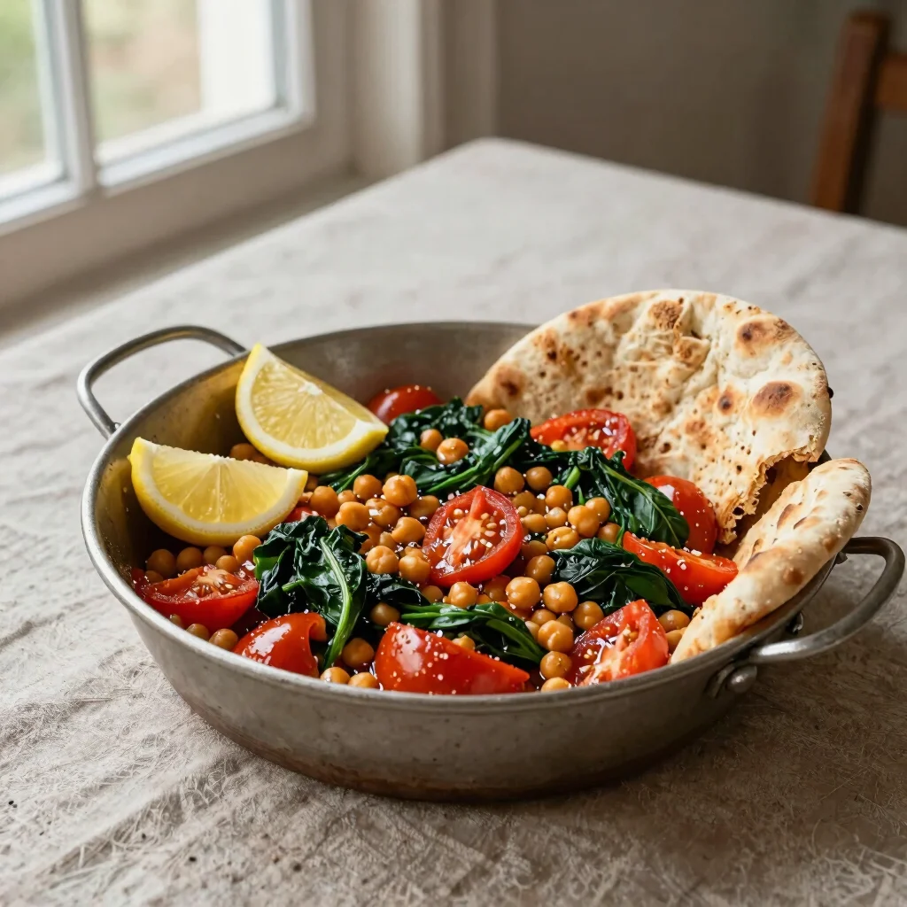 A Chickpea Skillet With Market-Day Brightness